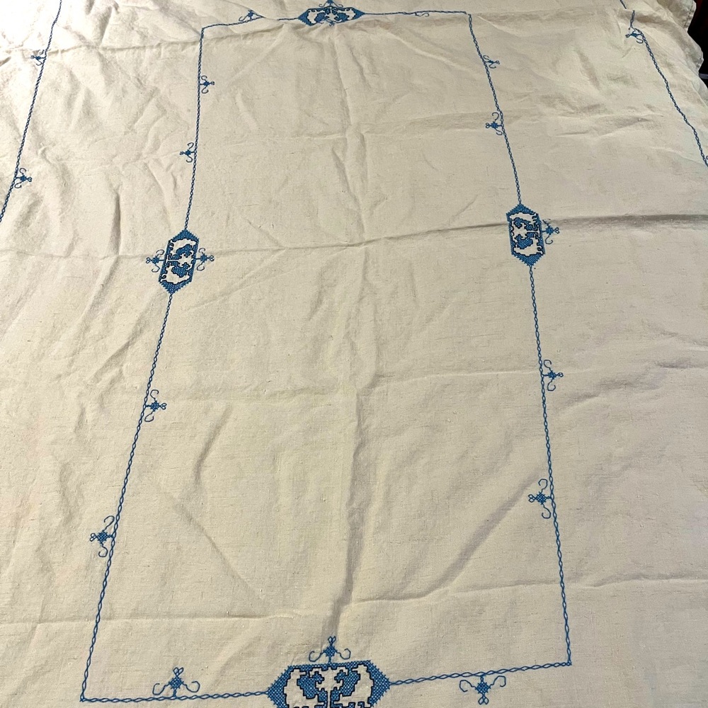 Cross Stitch Tablecloth